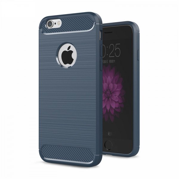 Wholesale iPhone 7 Plus TPU Brushed Hybrid Case (Blue)